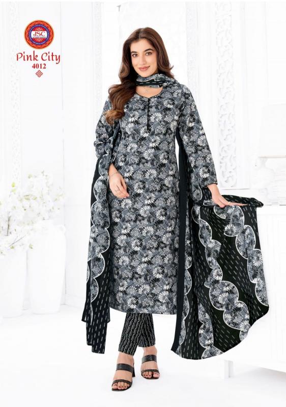 Jsc pink city vol 1 cotton dress material wholesale